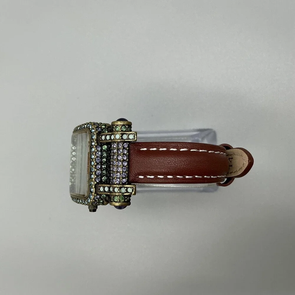 Heidi Daus Women Watch 30mm B8564 Timeless Beauty Crystal Pave Bezel New Battery